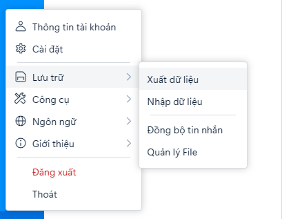 Xuất dữ liệu tin nhắn Zalo đã xóa trên máy tính.