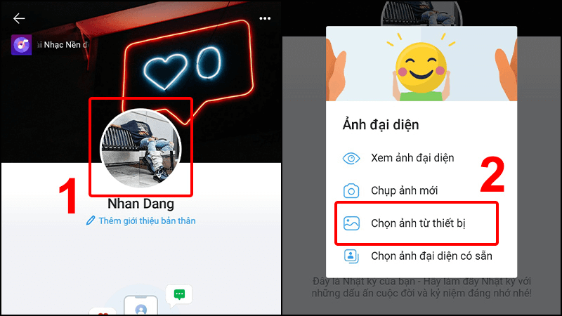 Cách thay ảnh đại diện trên Zalo bằng điện thoại