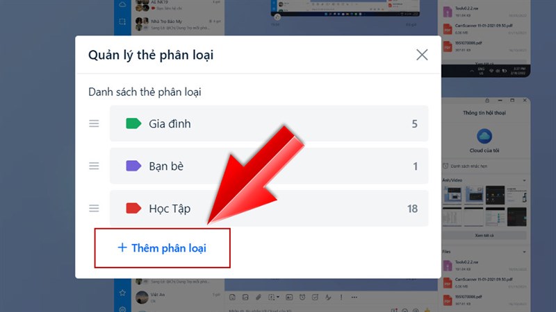 Phân loại trò chuyện - Tiện ích cơ bản khi nhắn tin