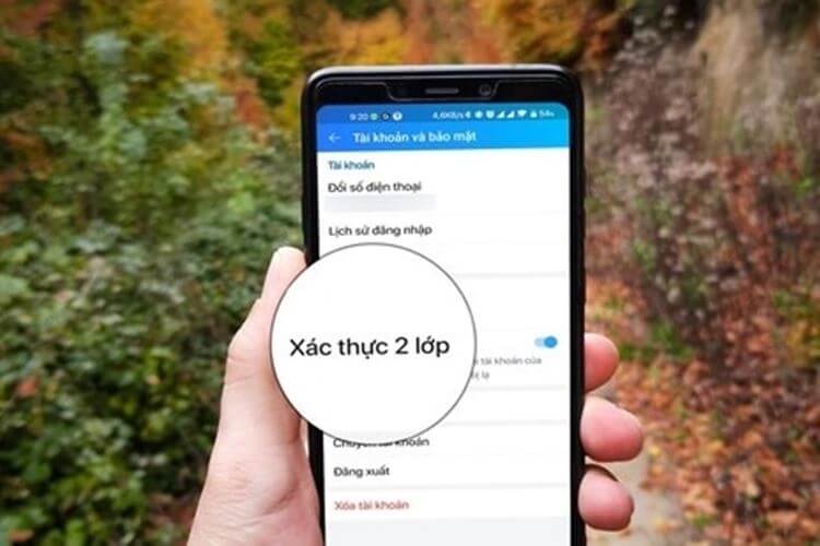 Phương thức xác thực hai lớp trên ứng dụng Zalo